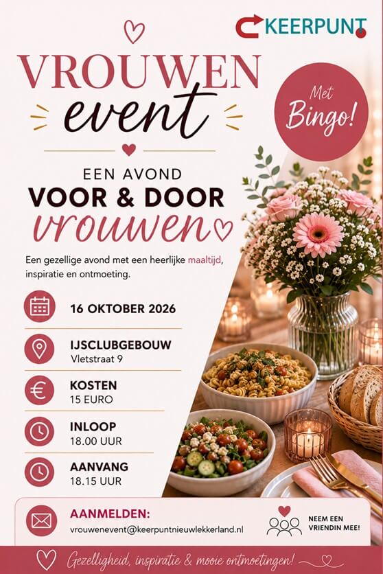 Vrouwenevent: een avond rond het thema ‘Delen’